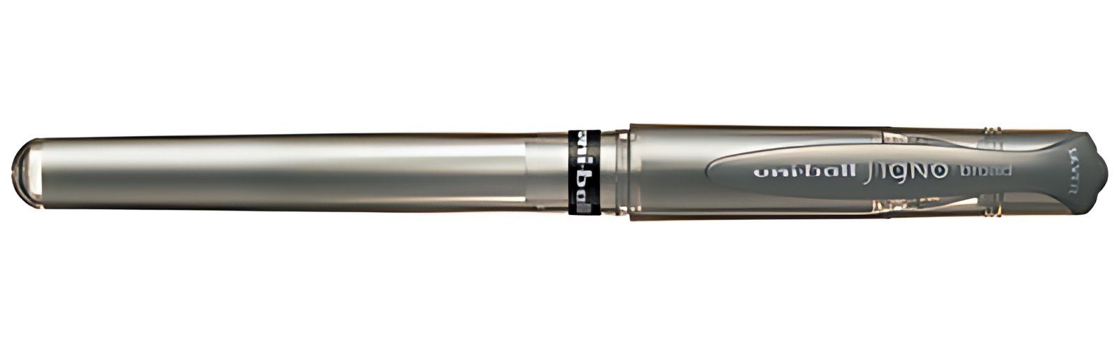 uni-ball Stylo roller à encre gel SIGNO broad UM153, argent