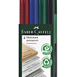 FABER-CASTELL Marqueur permanent MULTIMARK M, étui de 4