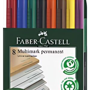 FABER-CASTELL Marqueur permanent MULTIMARK M, étui de 8