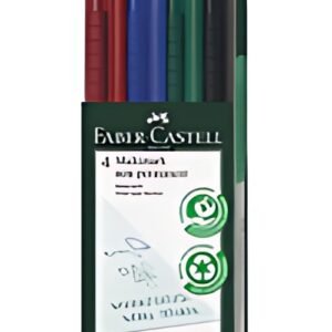 FABER-CASTELL Marqueur NonPermanent MULTIMARK F, étui de 4
