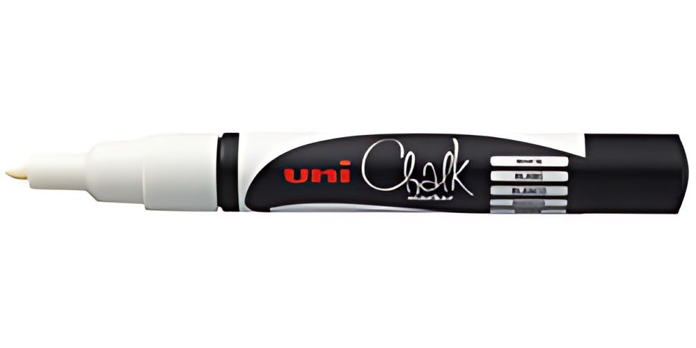 uni-ball Marqueur craie Chalk marker PWE3MS, blanc