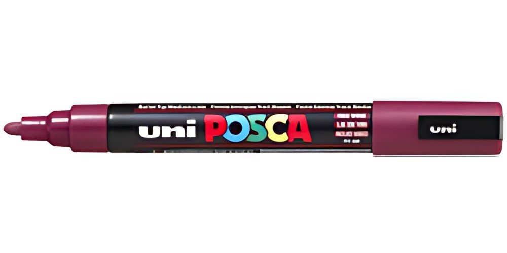 POSCA Marqueur à pigment PC-5M, lie de vin
