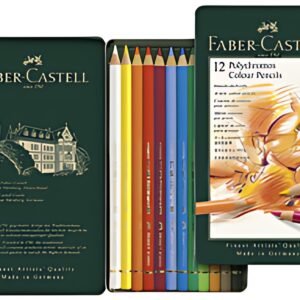 FABER-CASTELL Crayons de couleur POLYCHROMOS, étui en métal