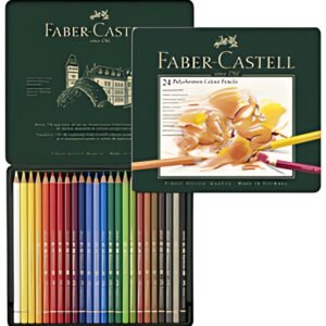 FABER-CASTELL Crayons de couleur POLYCHROMOS, étui en métal