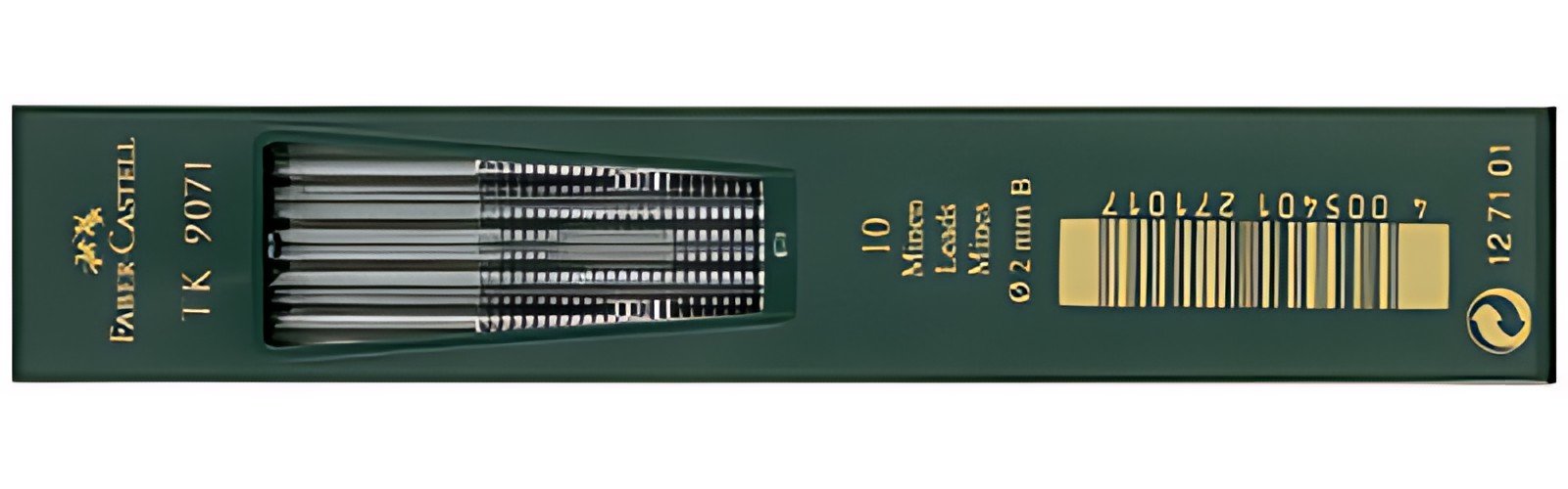 FABER-CASTELL Mines TK 9071, noir profond, degré dureté: 4H
