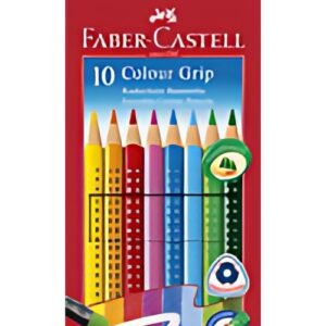FABER-CASTELL Crayons de couleur gommable avec grip, étui