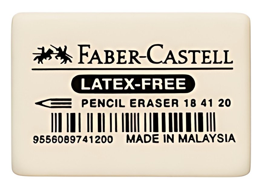 FABER-CASTELL Gomme en caoutchouc 7041-40, blanc