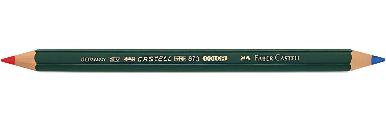 FABER-CASTELL Crayon couleur CASTELL COLOR 873, rouge - bleu