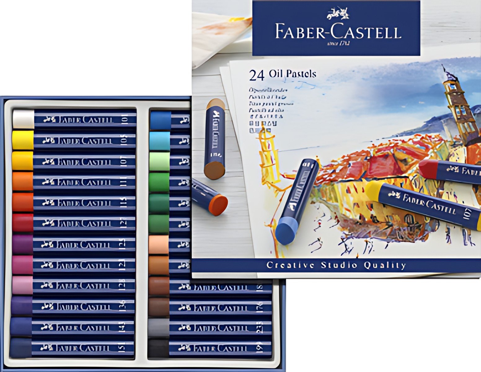 FABER-CASTELL Pastel à l'huile STUDIO QUALITY, étui de 36