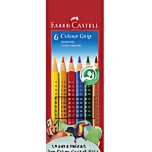 FABER-CASTELL Crayons de couleur Colour GRIP, étui de 6