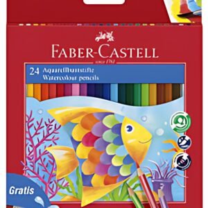 FABER-CASTELL Crayons couleur KINDER-AQUARELLE, étui carton