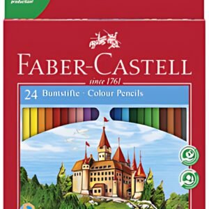 FABER-CASTELL Crayons de couleur hexagonaux CASTLE étui en