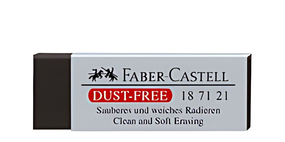 FABER-CASTELL Gomme en plastique DUST-FREE, blanc