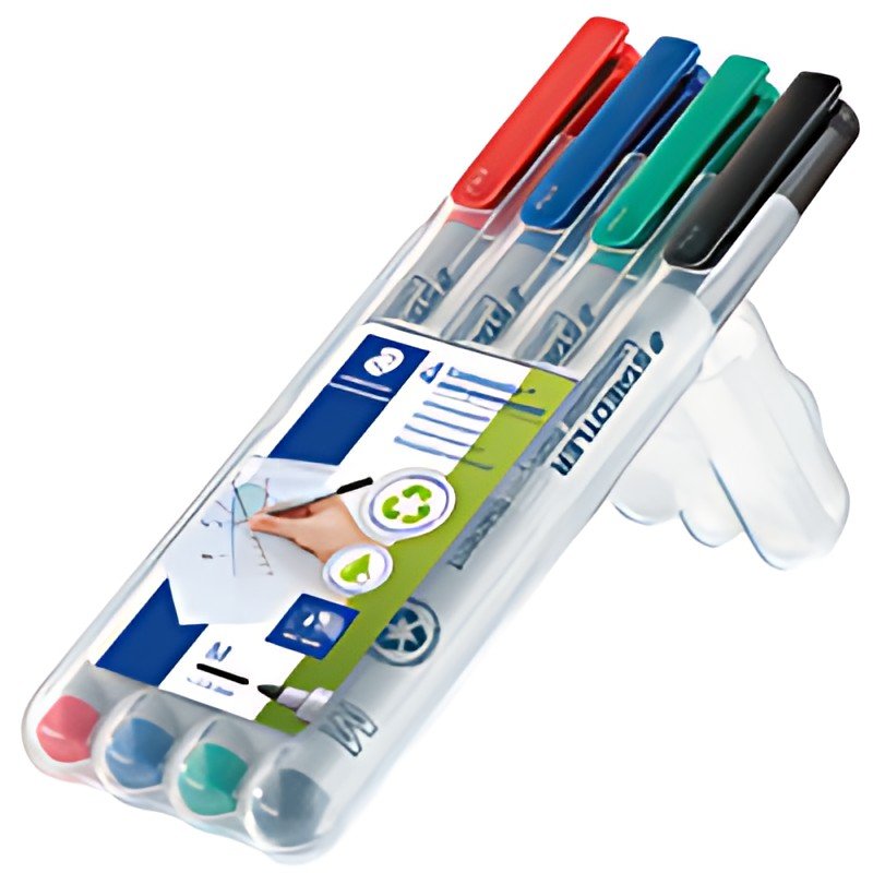 STAEDTLER Marqueur non permanent 316F Lumocolor, étui de 4