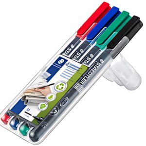 STAEDTLER Marqueur permanent 317M Lumocolor, étui de 4