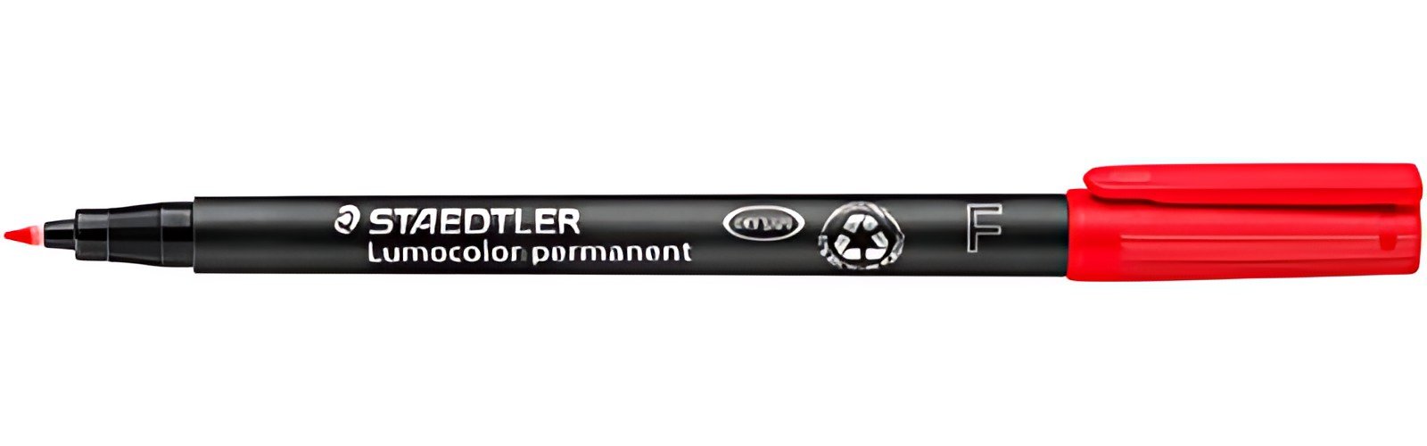 STAEDTLER Marqueur permanent 318F Lumocolor, rouge