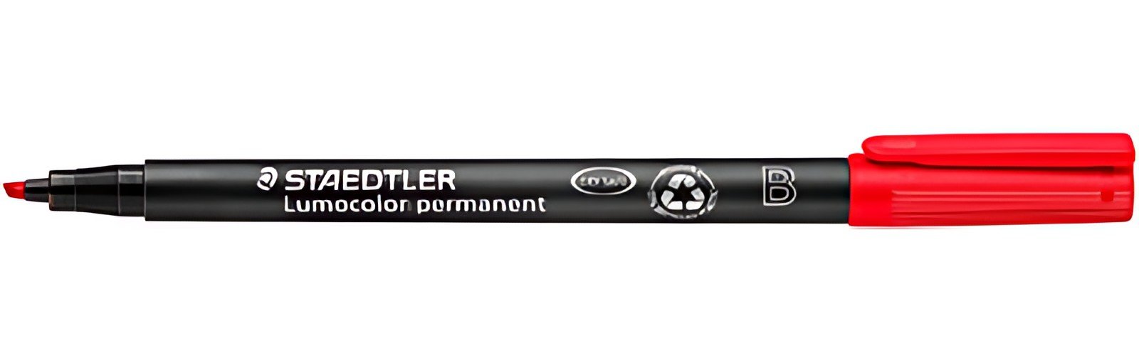 STAEDTLER Marqueur permanent 314B Lumocolor, rouge