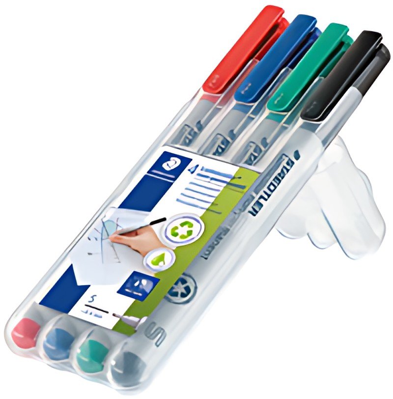 STAEDTLER Marqueur non permanent 311S Lumocolor, étui de 4