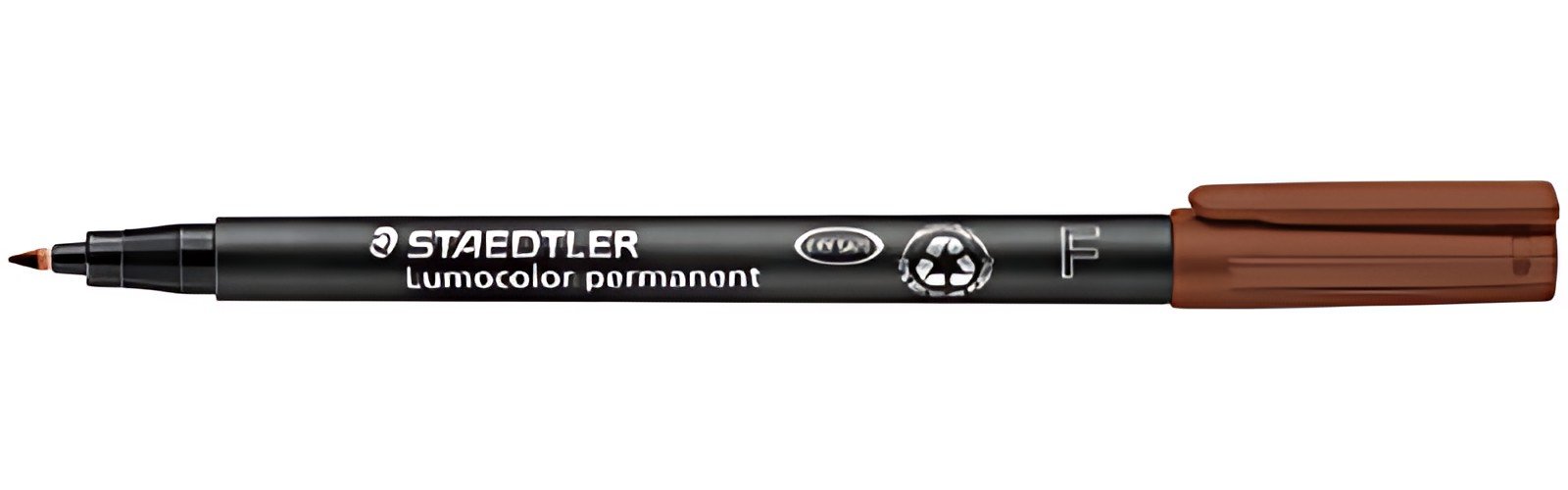 STAEDTLER Marqueur permanent 318F Lumocolor, marron