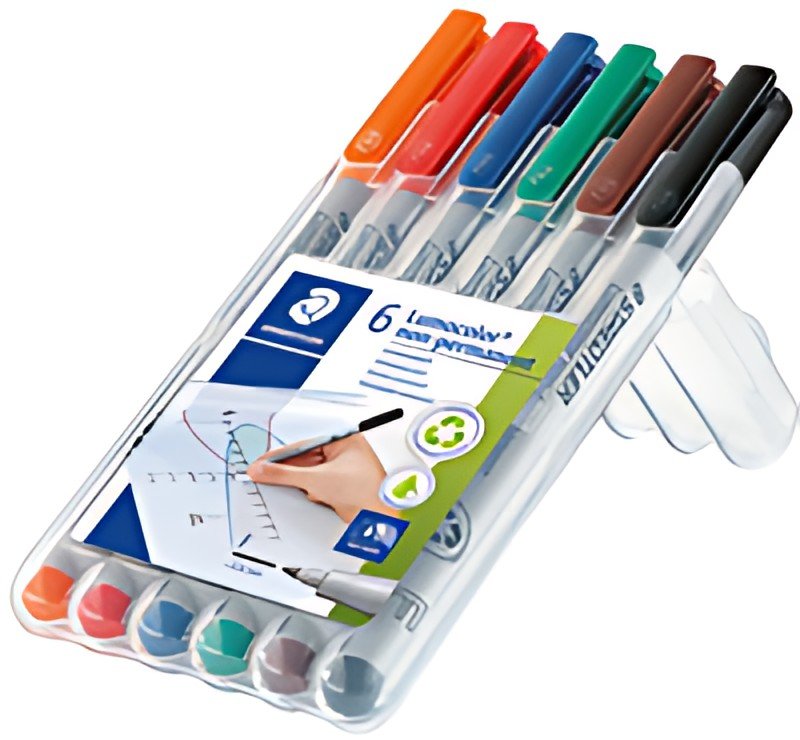 STAEDTLER Marqueur non permanent 316F Lumocolor, étui de 6