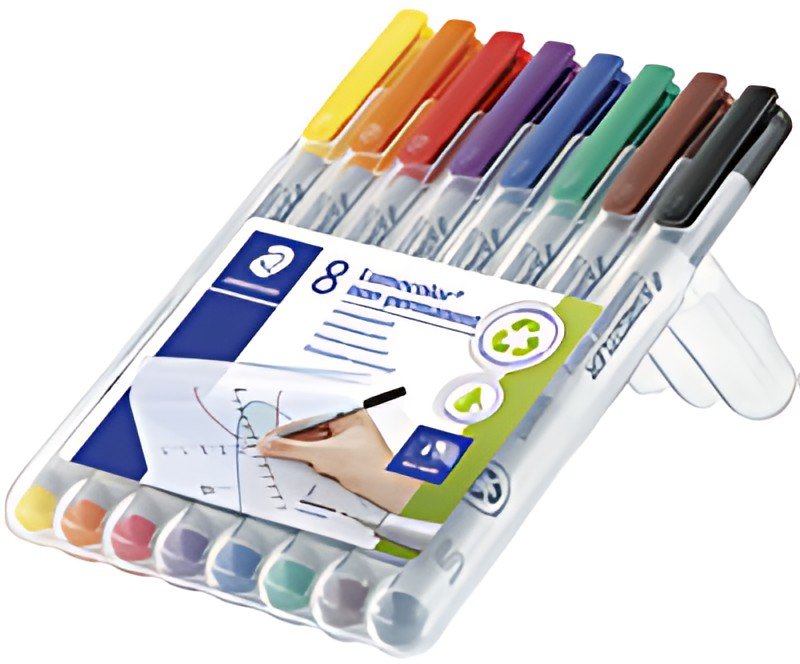STAEDTLER Marqueur non permanent 311S Lumocolor, étui de 8
