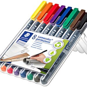 STAEDTLER Marqueur permanent 313S Lumocolor, étui de 8