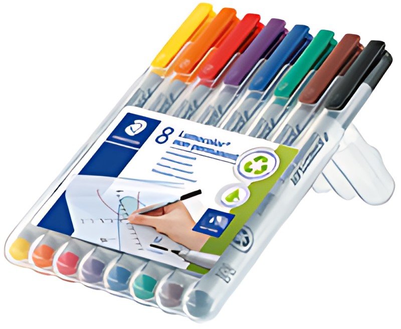 STAEDTLER Marqueur non permanent 315M Lumocolor, étui de 8