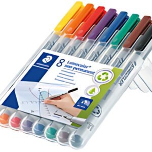 STAEDTLER Marqueur non permanent 316F Lumocolor, étui de 8