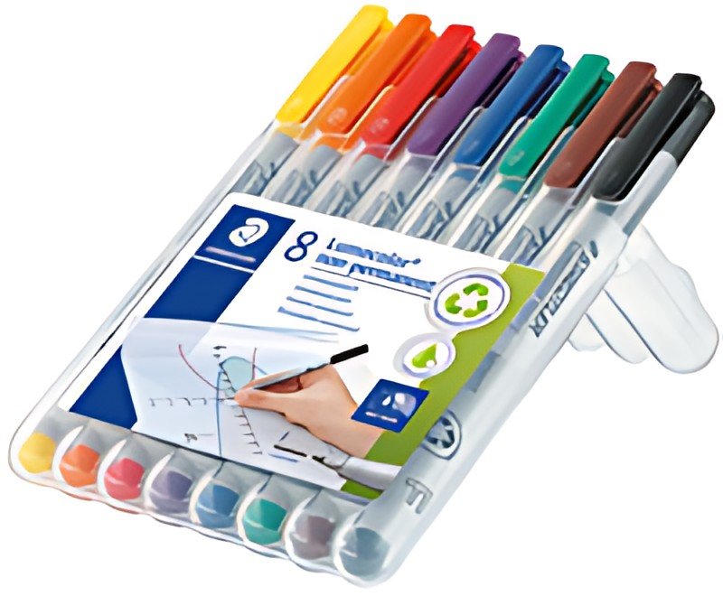 STAEDTLER Marqueur non permanent 316F Lumocolor, étui de 8