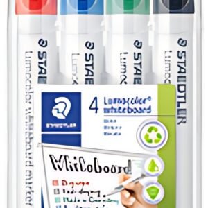 STAEDTLER Marqueur tableau blanc 351B Lumocolor, étui de 4