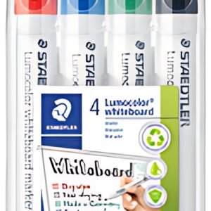 STAEDTLER Marqueur tableau blanc 351 Lumocolor, étui de 4