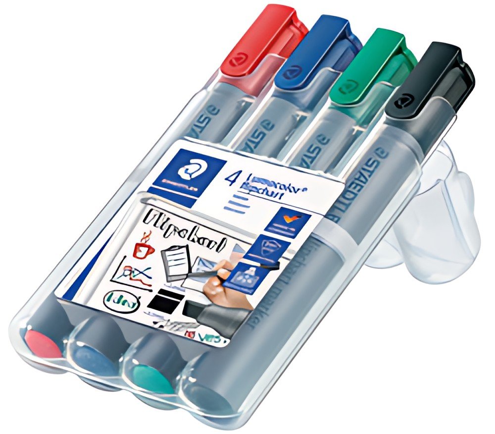 STAEDTLER Marqueur de conférence 356B Lumocolor, étui de 4