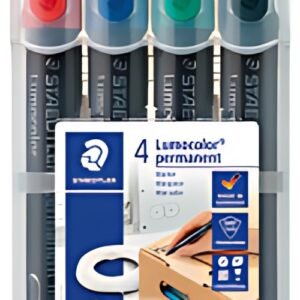 STAEDTLER Marqueur permanent 350 Lumocolor, étui de 4