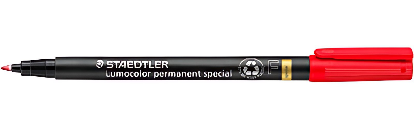 STAEDTLER Marqueur permanent 319F Lumocolor spécial, rouge