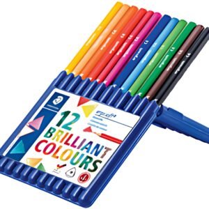 STAEDTLER Crayon de couleur ergosoft triangulaire,étui de 12