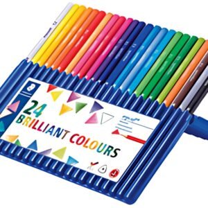 STAEDTLER Crayon de couleur ergosoft triangulaire,étui de 24