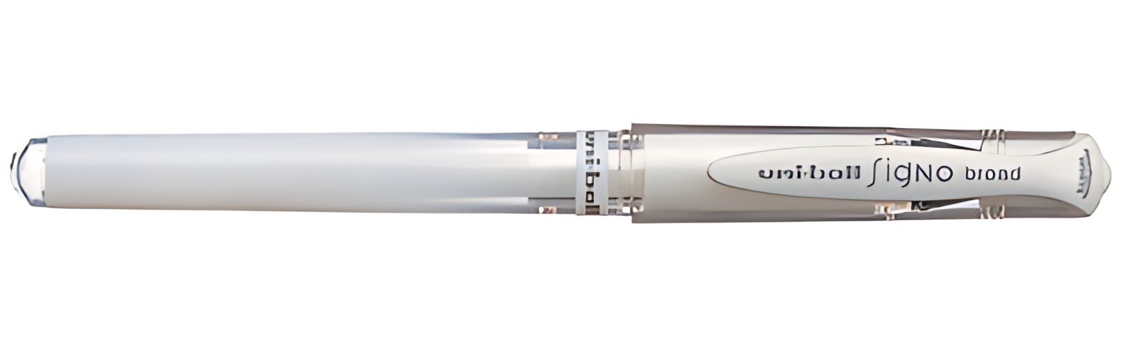 uni-ball Stylo roller à encre gel SIGNO broad UM153, blanc