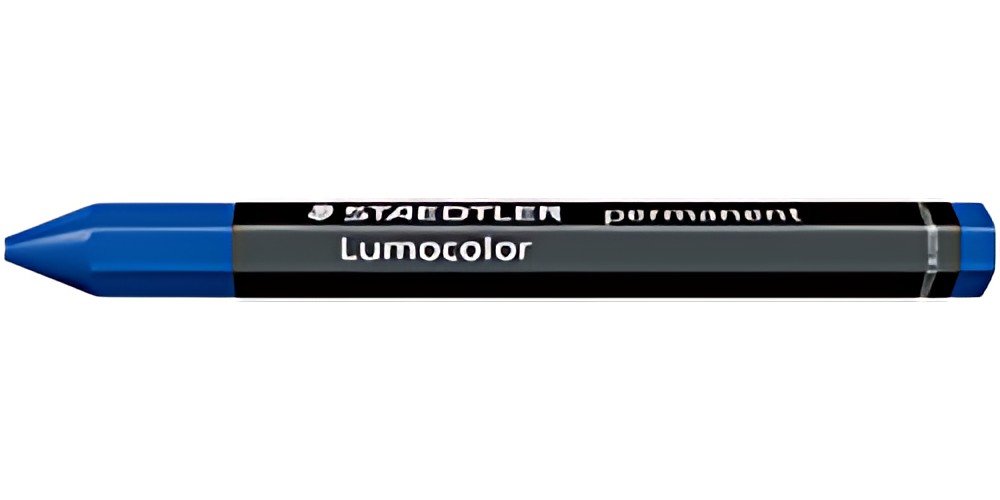 STAEDTLER Craie Lumocolor permanent omnigraph, bleu