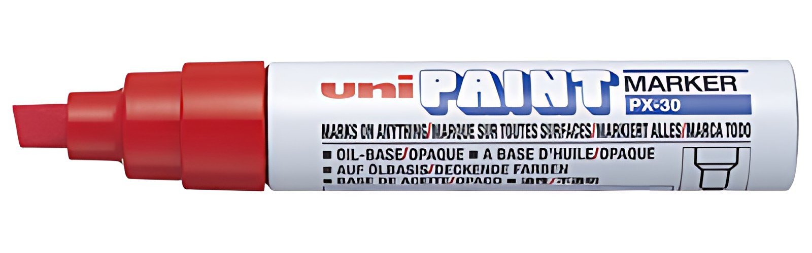 uni-ball Marqueur permanent PAINT PX30, rouge