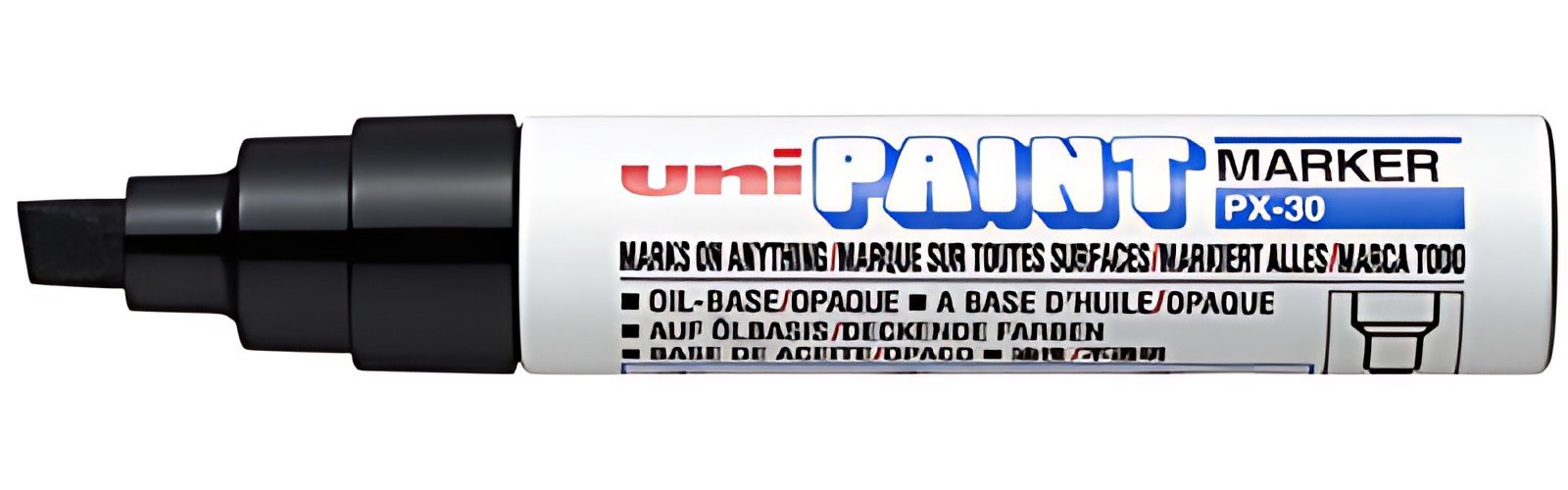 uni-ball Marqueur permanent PAINT PX30, noir
