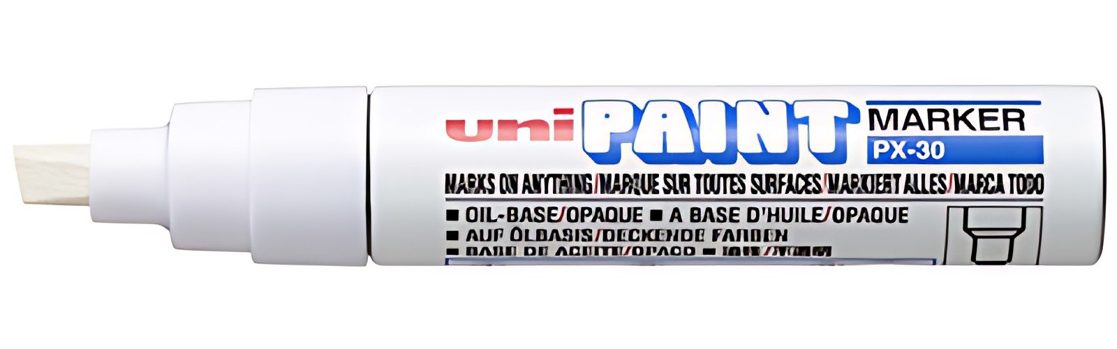 uni-ball Marqueur permanent PAINT PX30, blanc