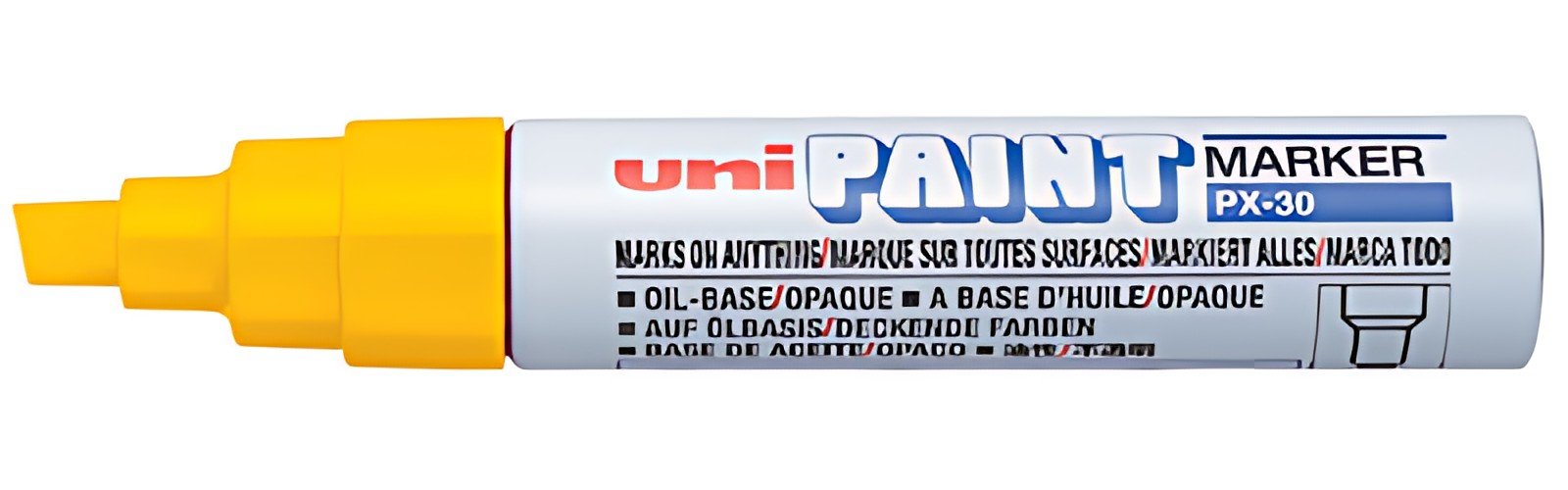 uni-ball Marqueur permanent PAINT PX30, jaune
