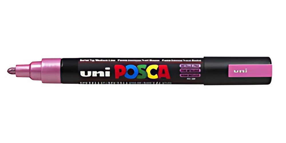 POSCA Marqueur à pigment PC-5M, rose métallique