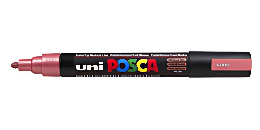 POSCA Marqueur à pigment PC-5M, rouge métallique