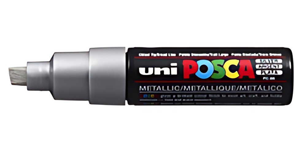 POSCA Marqueur à pigment PC-8K, argent