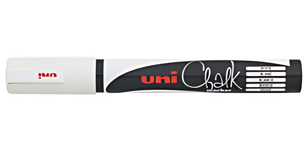 uni-ball Marqueur craie Chalk marker PWE5M, blanc