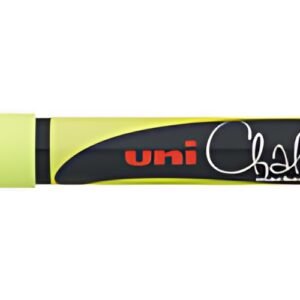 uni-ball Marqueur craie Chalk marker PWE5M, jaune fluo