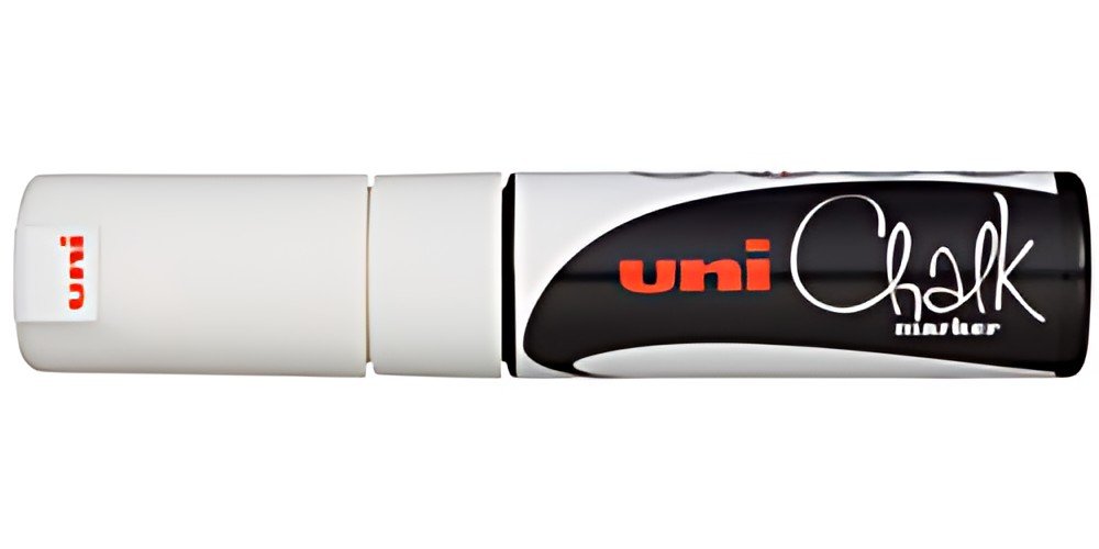 uni-ball Marqueur craie Chalk marker PWE8K, blanc