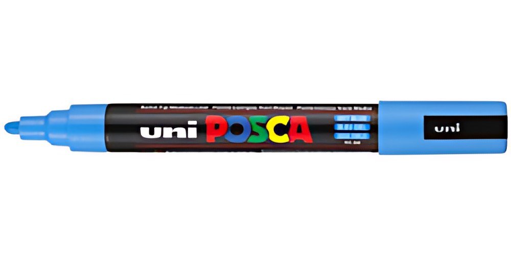 POSCA Marqueur à pigment PC-5M, bleu ciel