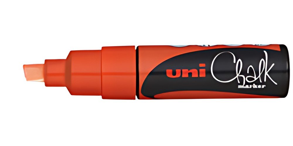uni-ball Marqueur craie Chalk marker PWE8K, rouge